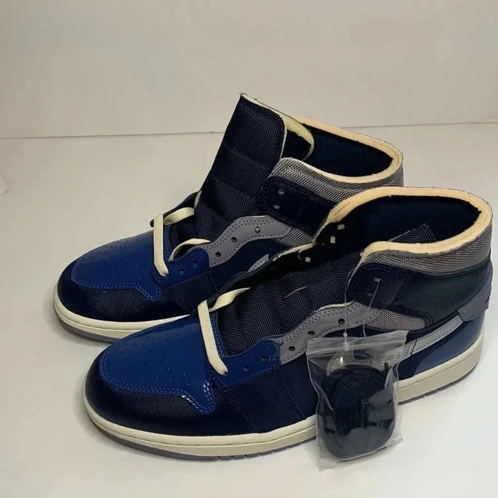 Jordan 1 Mid SE Sneakers Craft White, French Blue New